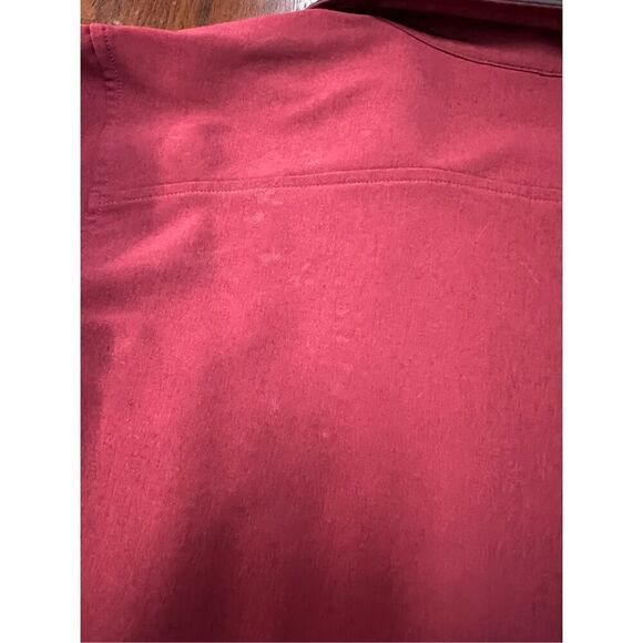 The north face softshell lightweight fast dry rdt zip up maroon burgundy jacket - Picture 9 of 10
